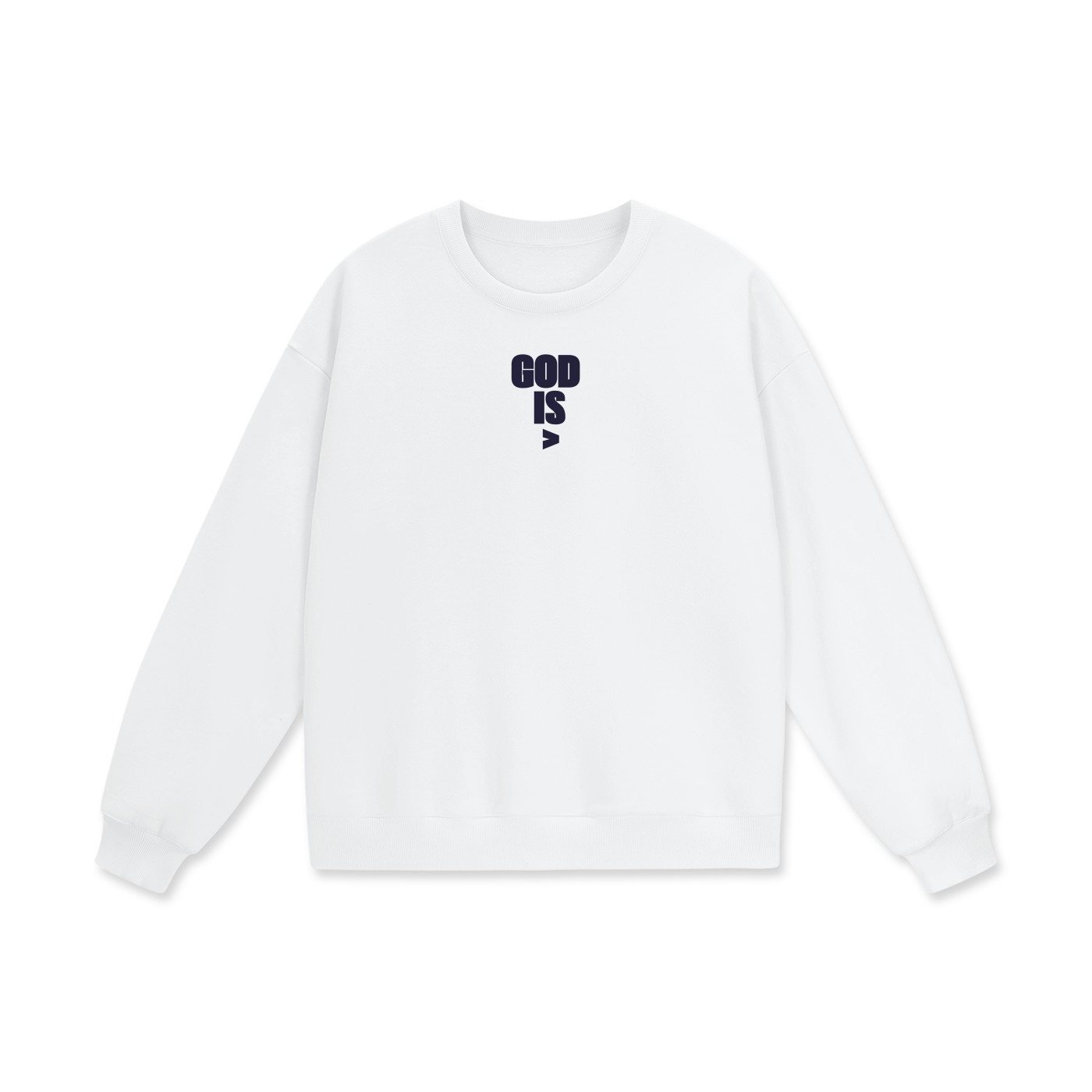 God Is Greater Heavyweight Drop Shoulder Oversized Fleece Sweatshirt