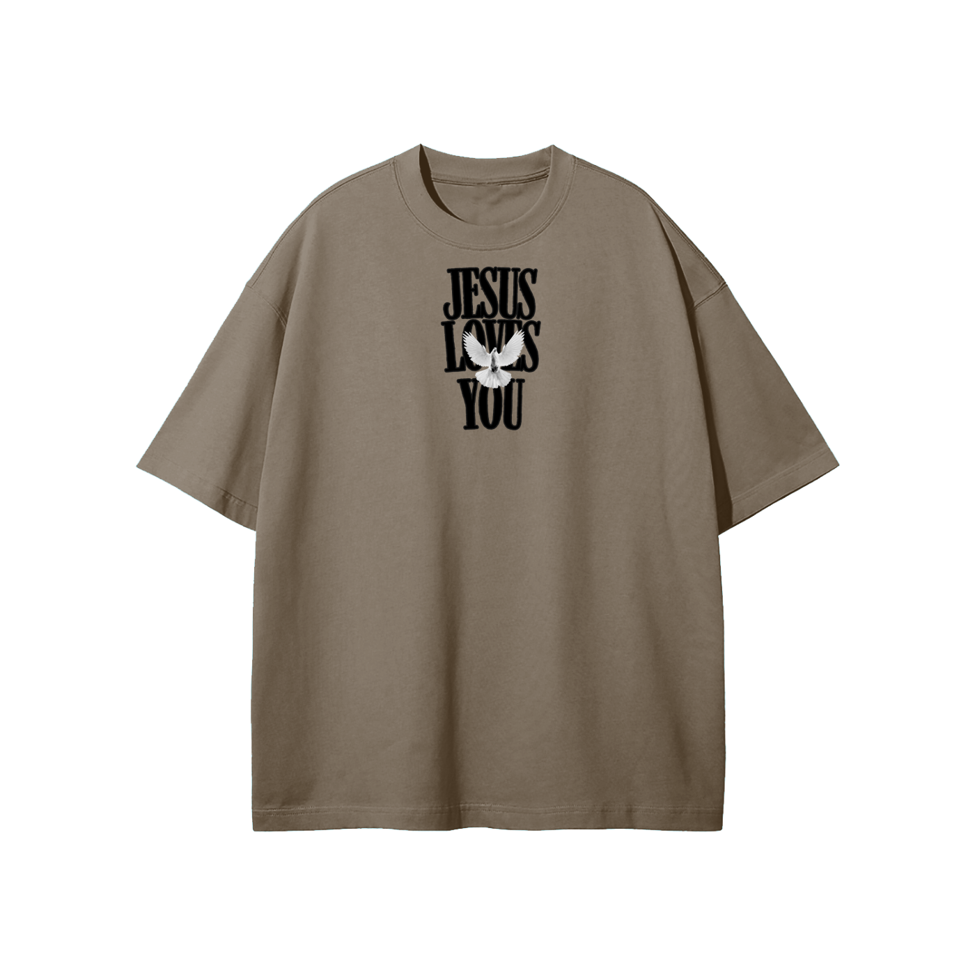 Jesus Loves You Streetwear Heavyweight Loose Fit T-Shirt