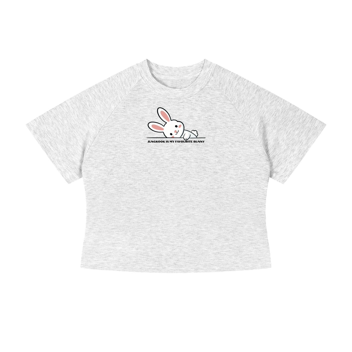 Jungkook Is My Favourite Bunny Crop T-Shirt