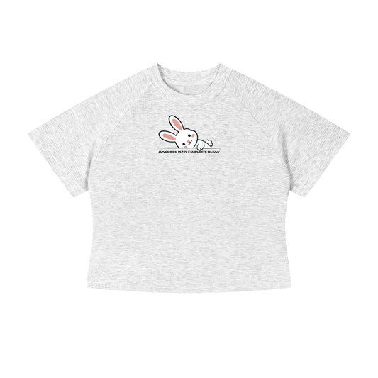 Jungkook Is My Favourite Bunny Crop T-Shirt