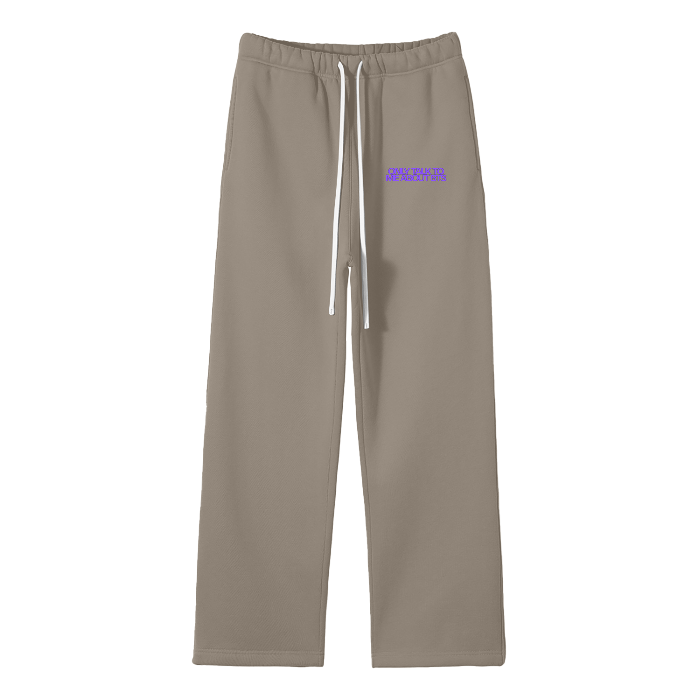 Only Talk To Me About BTS Streetwear Fleece Straight Leg Pants