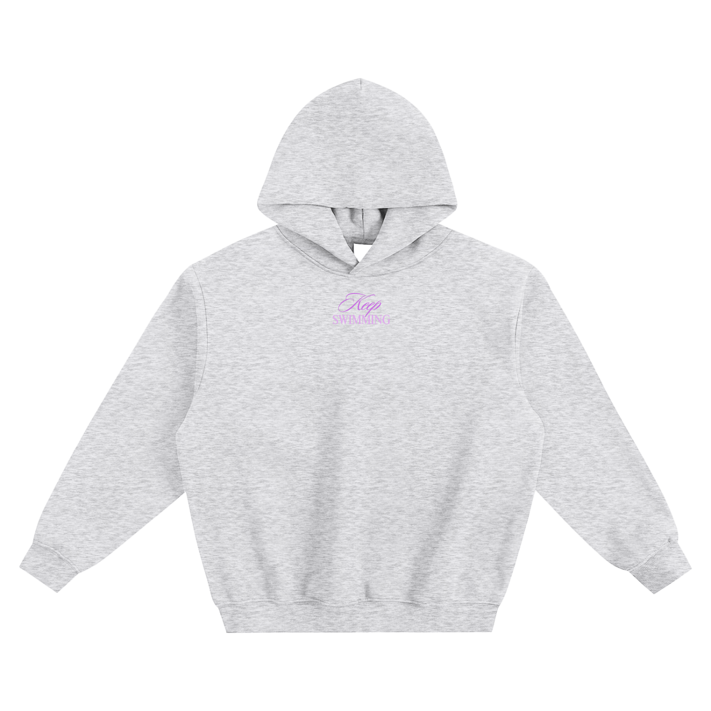 Keep Swimming BTS Purple Fleeced Boxy Hoodie