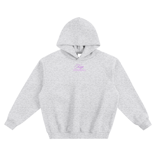 Keep Swimming BTS Purple Fleeced Boxy Hoodie