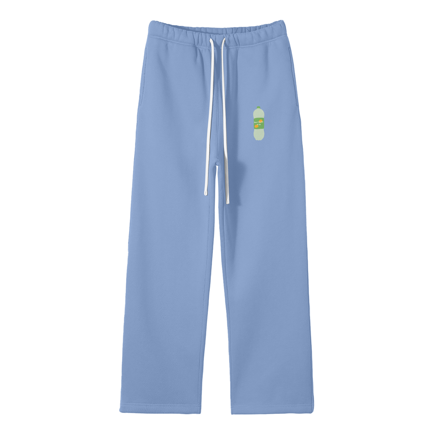 Don't Bottle It Up Streetwear Fleece Straight Leg Pants