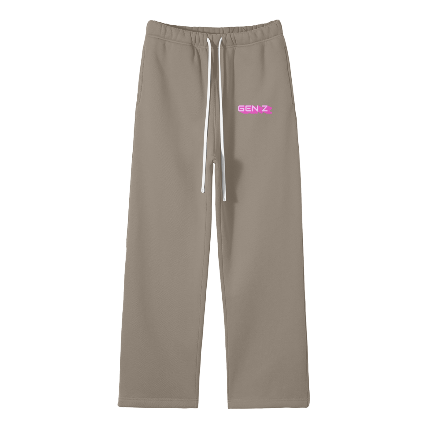 Gen Z Streetwear Fleece Straight Leg Pants