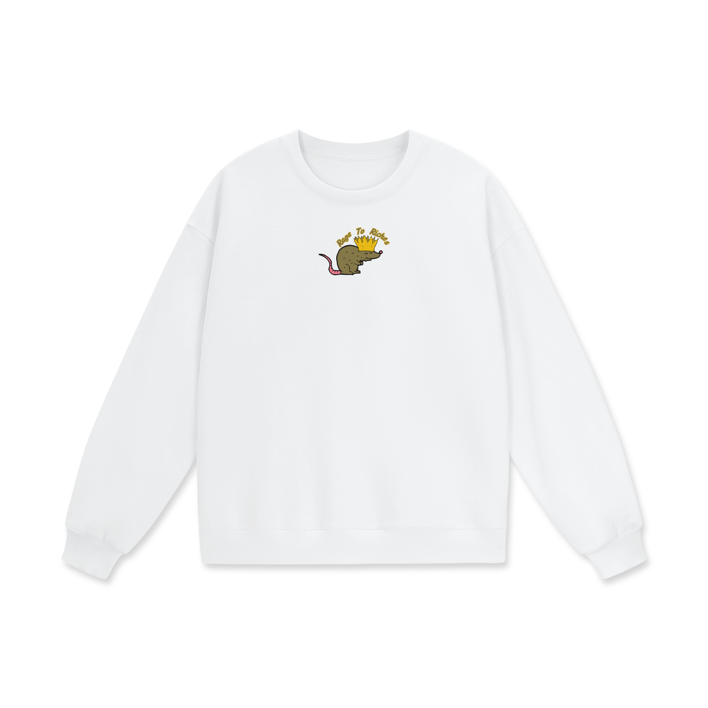 Rags To Riches Heavyweight Drop Shoulder Oversized Fleece Sweatshirt