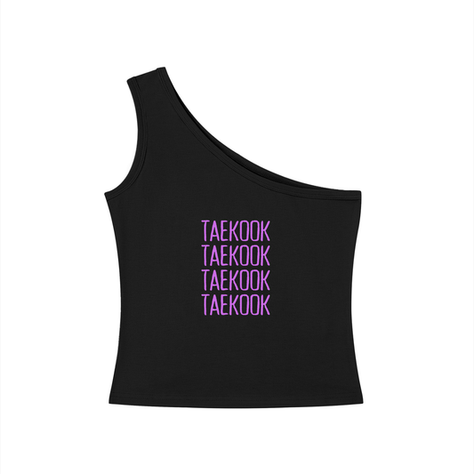 Taekook (Taehyung & Jungkook x 4) One-Shoulder Crop T Shirt
