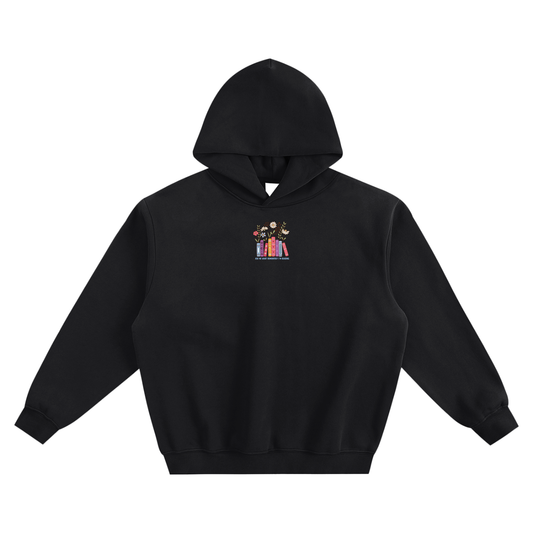 Ask Me What Romantasy I'm Reading (Plants) Fleeced Boxy Hoodie