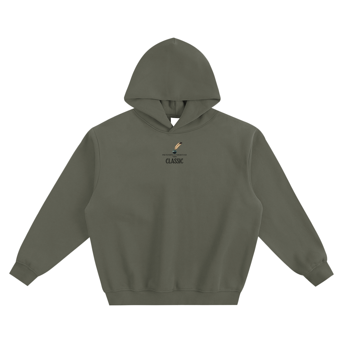Pretending I Understand This Classic Fleeced Boxy Hoodie