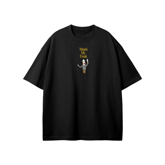 Match My Freak (Sword) Streetwear Heavyweight Loose Fit T-Shirt