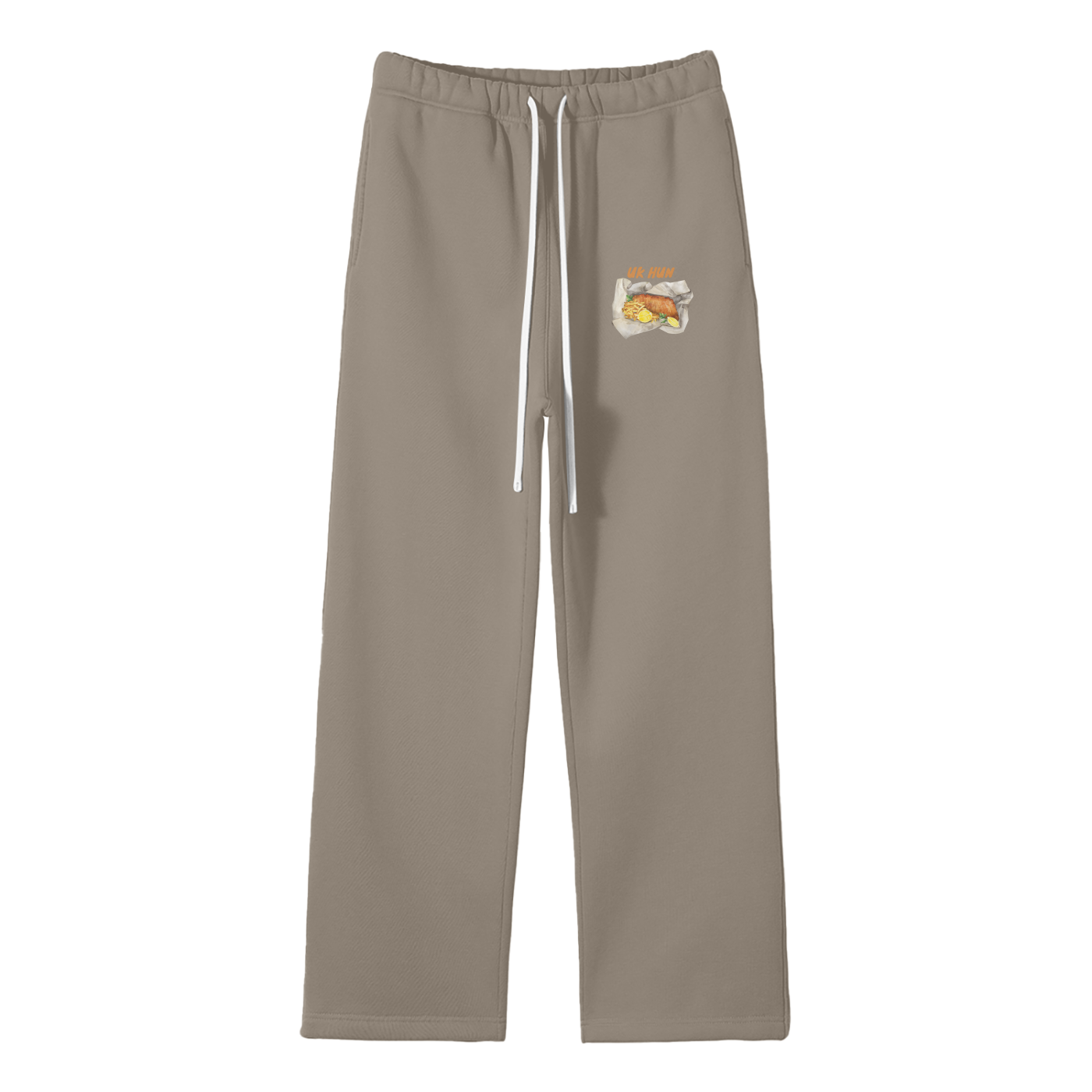 UK Hun (Chippy) Streetwear Fleece Straight Leg Pants