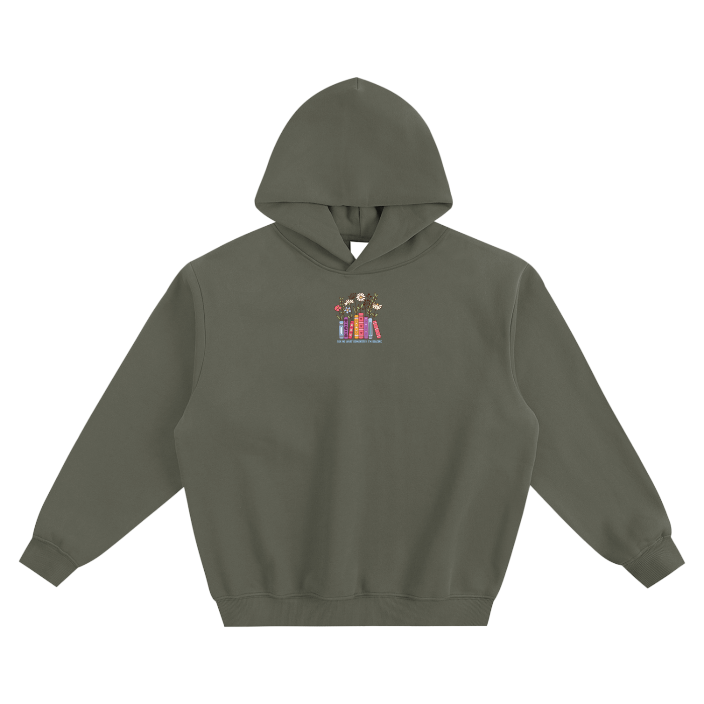 Ask Me What Romantasy I'm Reading (Plants) Fleeced Boxy Hoodie