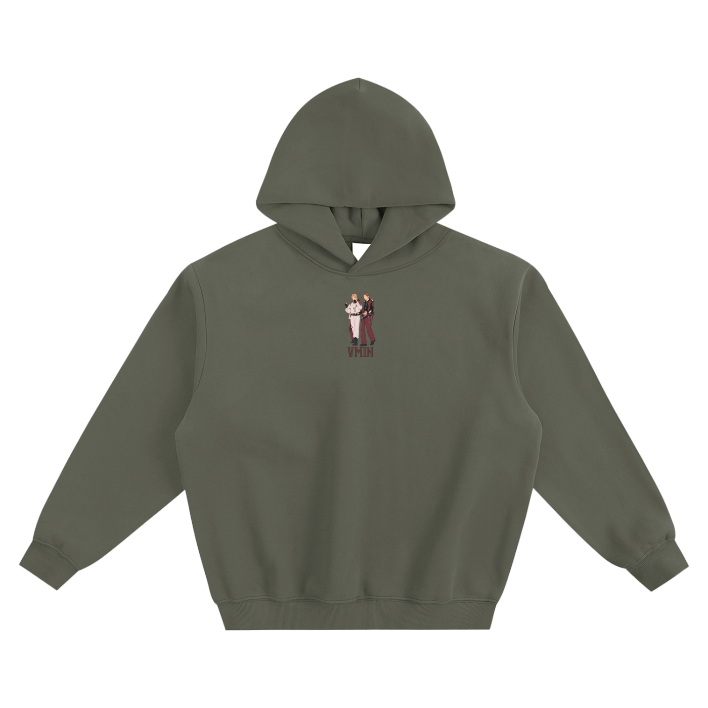 VMin (Taehyung & Jimin BTS World Cup) Fleeced Boxy Hoodie