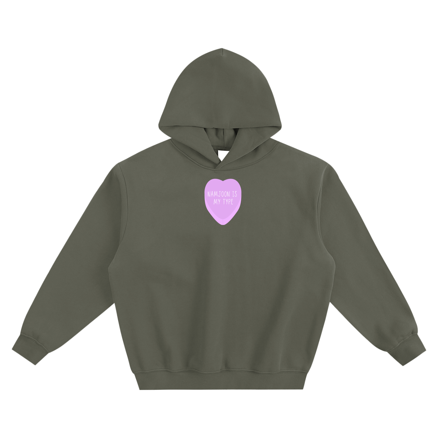 Namjoon Is My Type Fleeced Boxy Hoodie