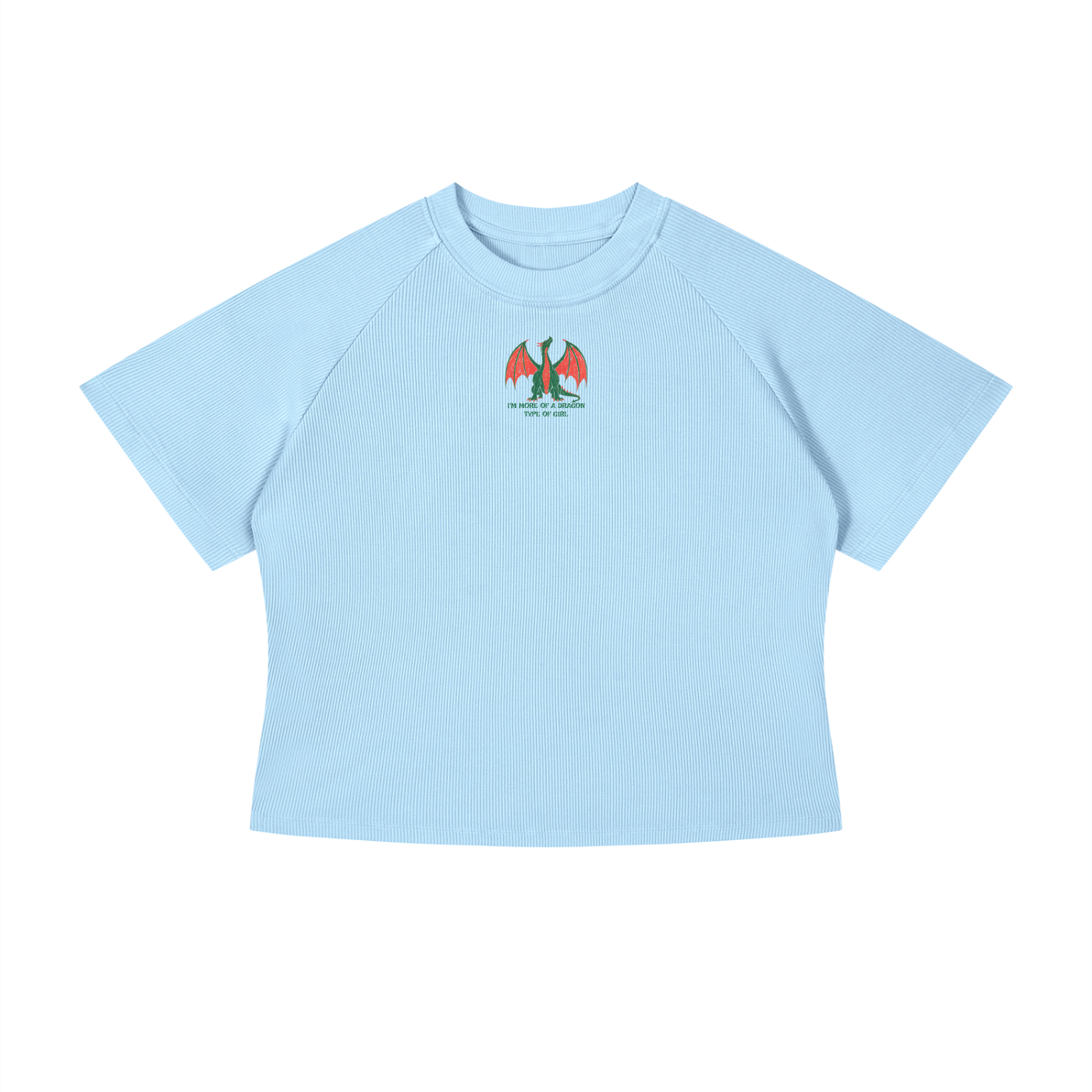 I'm More Of A Dragon Type Of Girl (1) Crop T-Shirt