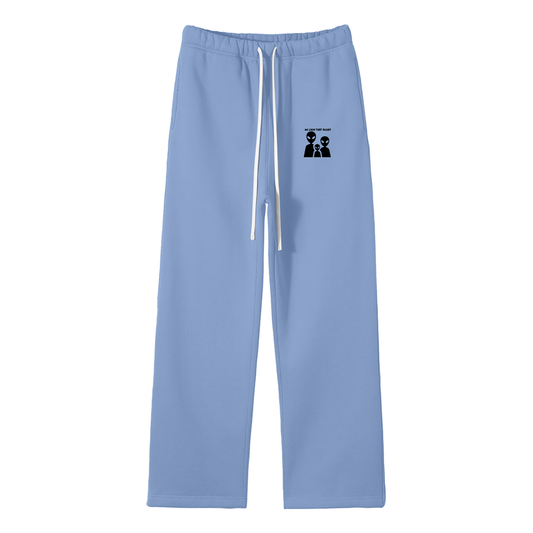 We Livin' That Aliens Streetwear Fleece Straight Leg Pants