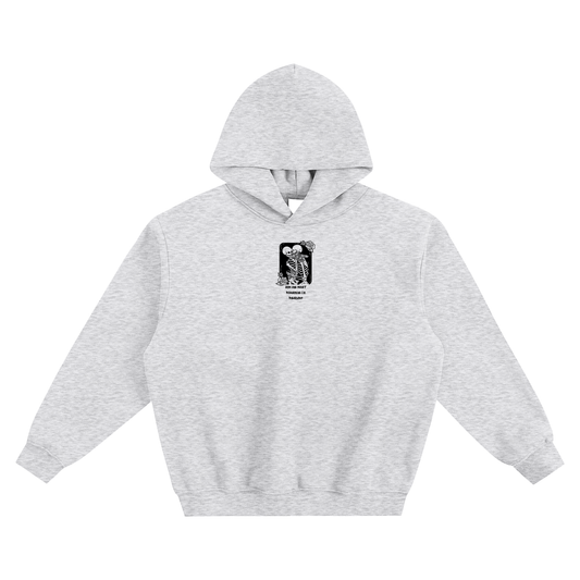 Ask Me What Romance I'm Reading (Tarot) Fleeced Boxy Hoodie