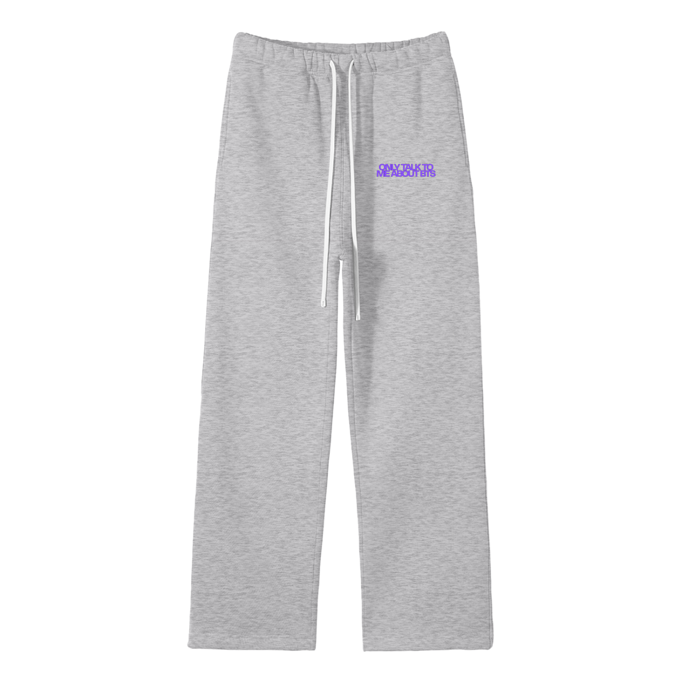 Only Talk To Me About BTS Streetwear Fleece Straight Leg Pants