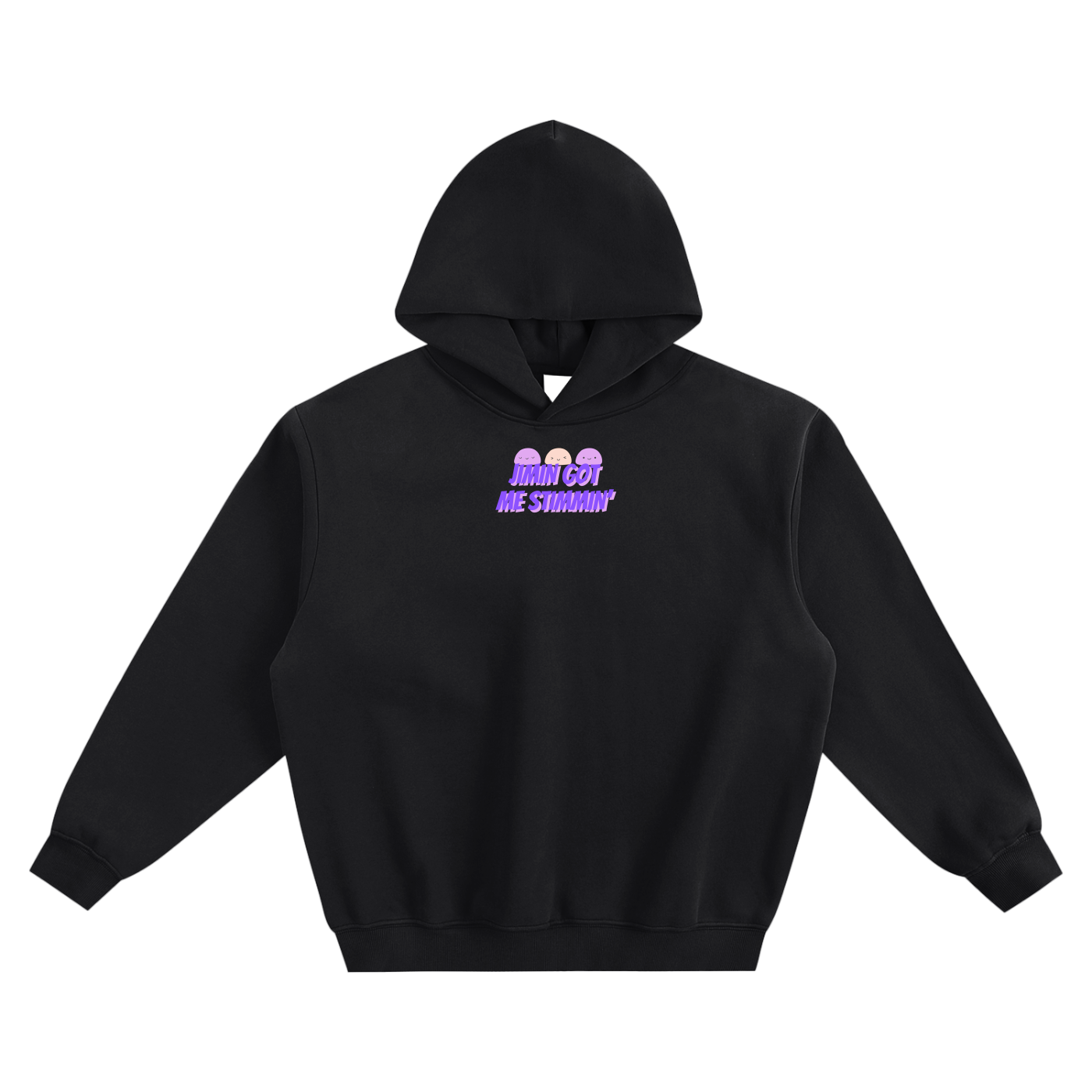 Jimin Got Me Stimmin' (Mochi) Fleeced Boxy Hoodie