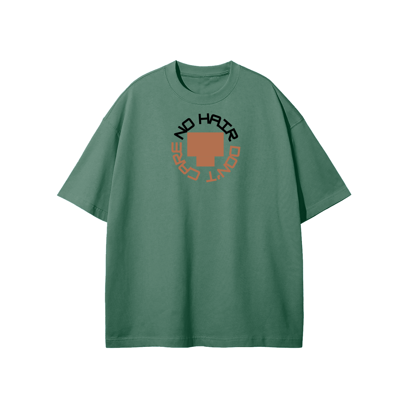 No Hair Don't Care (1) Streetwear Heavyweight Loose Fit T-Shirt