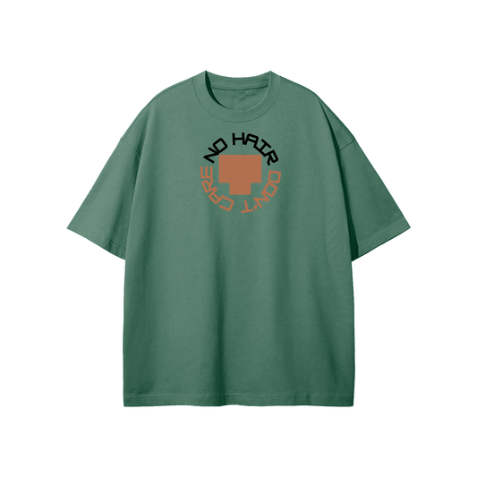 No Hair Don't Care (1) Streetwear Heavyweight Loose Fit T-Shirt