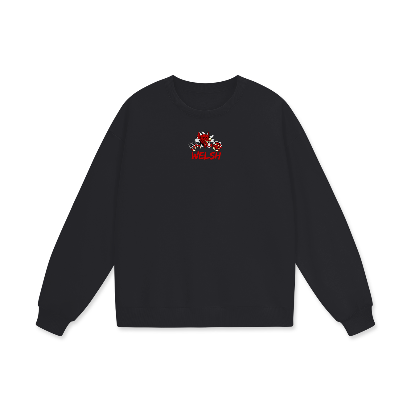 Welsh Heavyweight Drop Shoulder Oversized Fleece Sweatshirt
