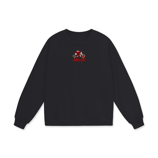 Welsh Heavyweight Drop Shoulder Oversized Fleece Sweatshirt