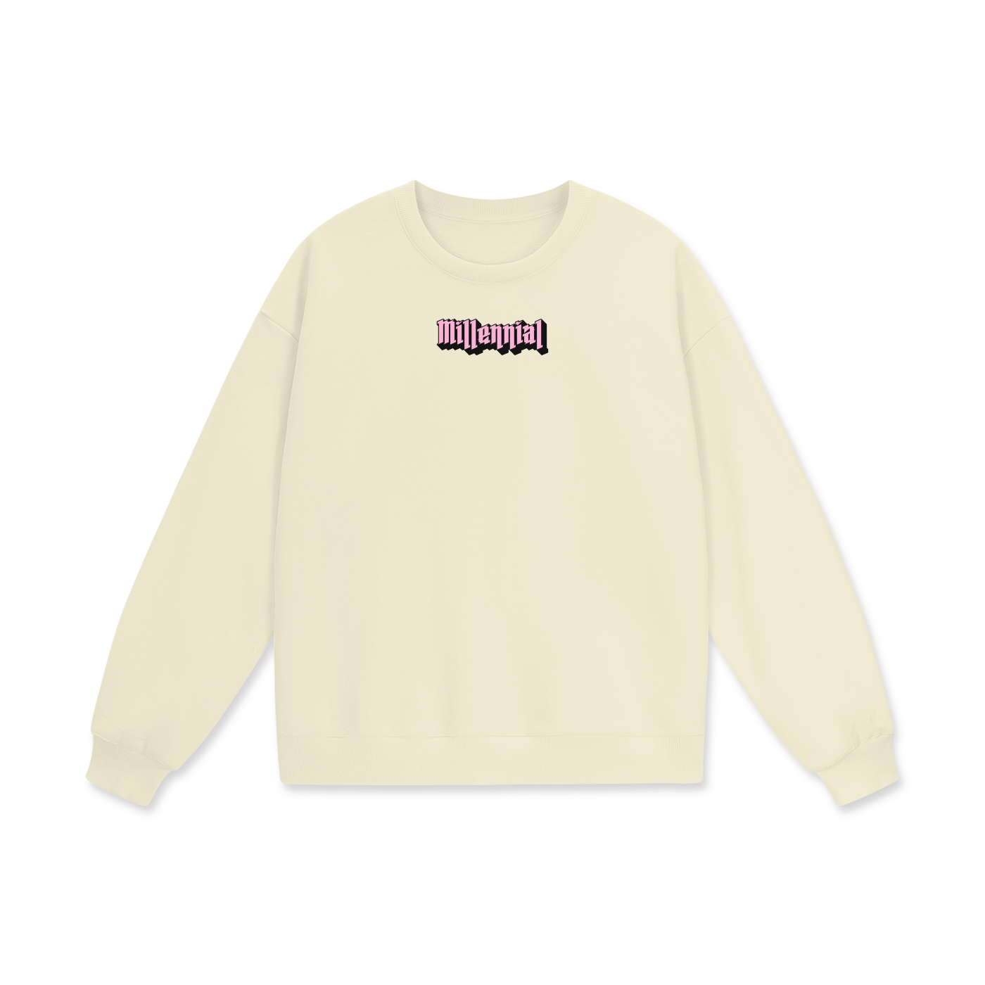 Millennial Heavyweight Drop Shoulder Oversized Fleece Sweatshirt