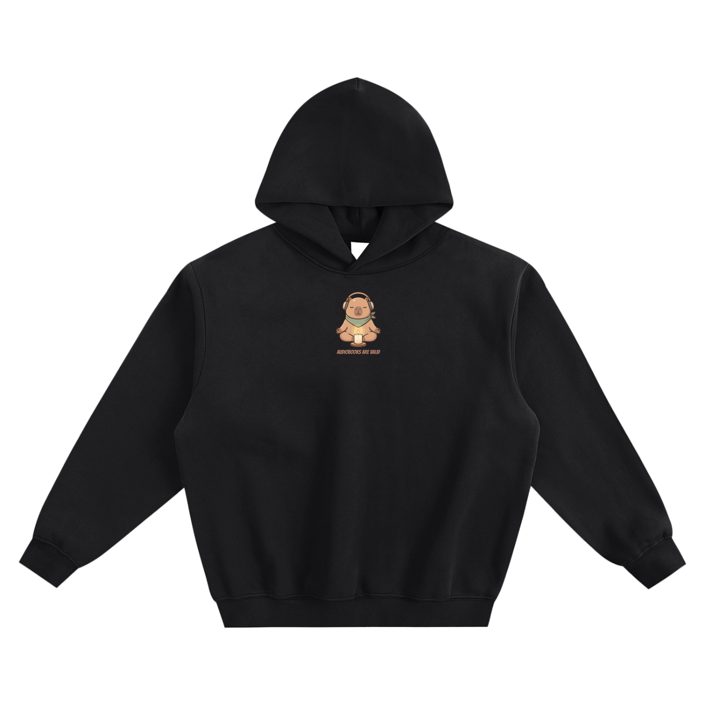 Audiobooks Are Valid Fleeced Boxy Hoodie