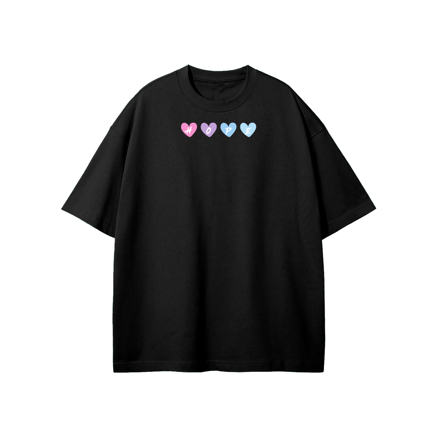 Hope Heart Streetwear Unisex Heavyweight Loose Fit T-Shirt