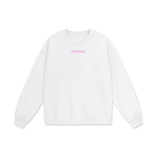 Time Blind Heavyweight Drop Shoulder Oversized Fleece Sweatshirt