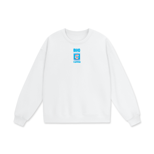 Big Yapper Heavyweight Drop Shoulder Oversized Fleece Sweatshirt