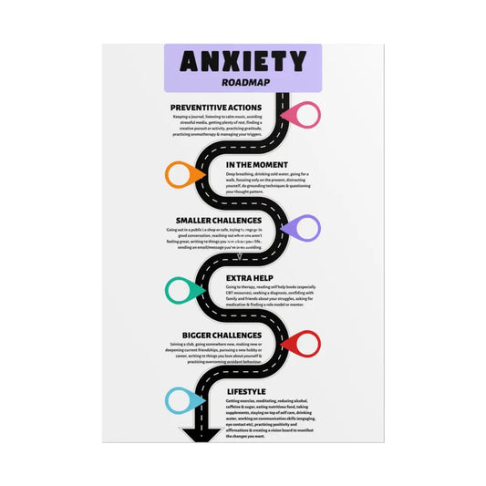 Anxiety Roadmap Poster Poster