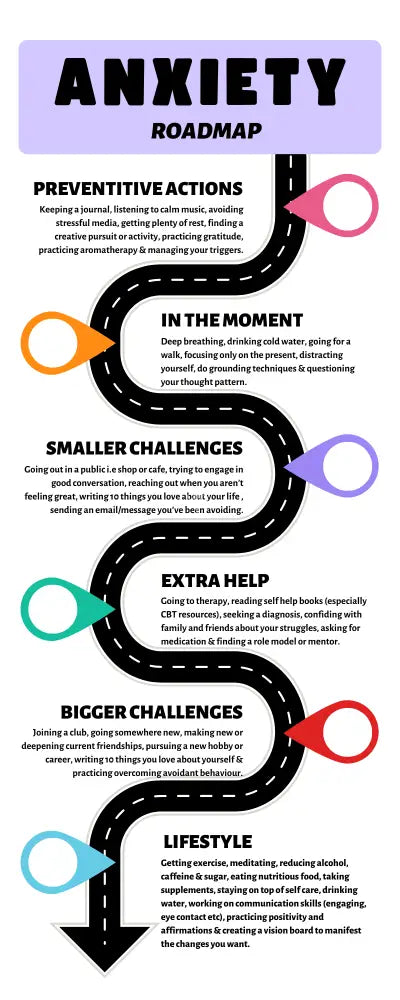 Anxiety Roadmap Poster Poster