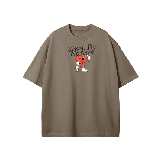 Simp By Nature Streetwear Heavyweight Loose Fit T-Shirt