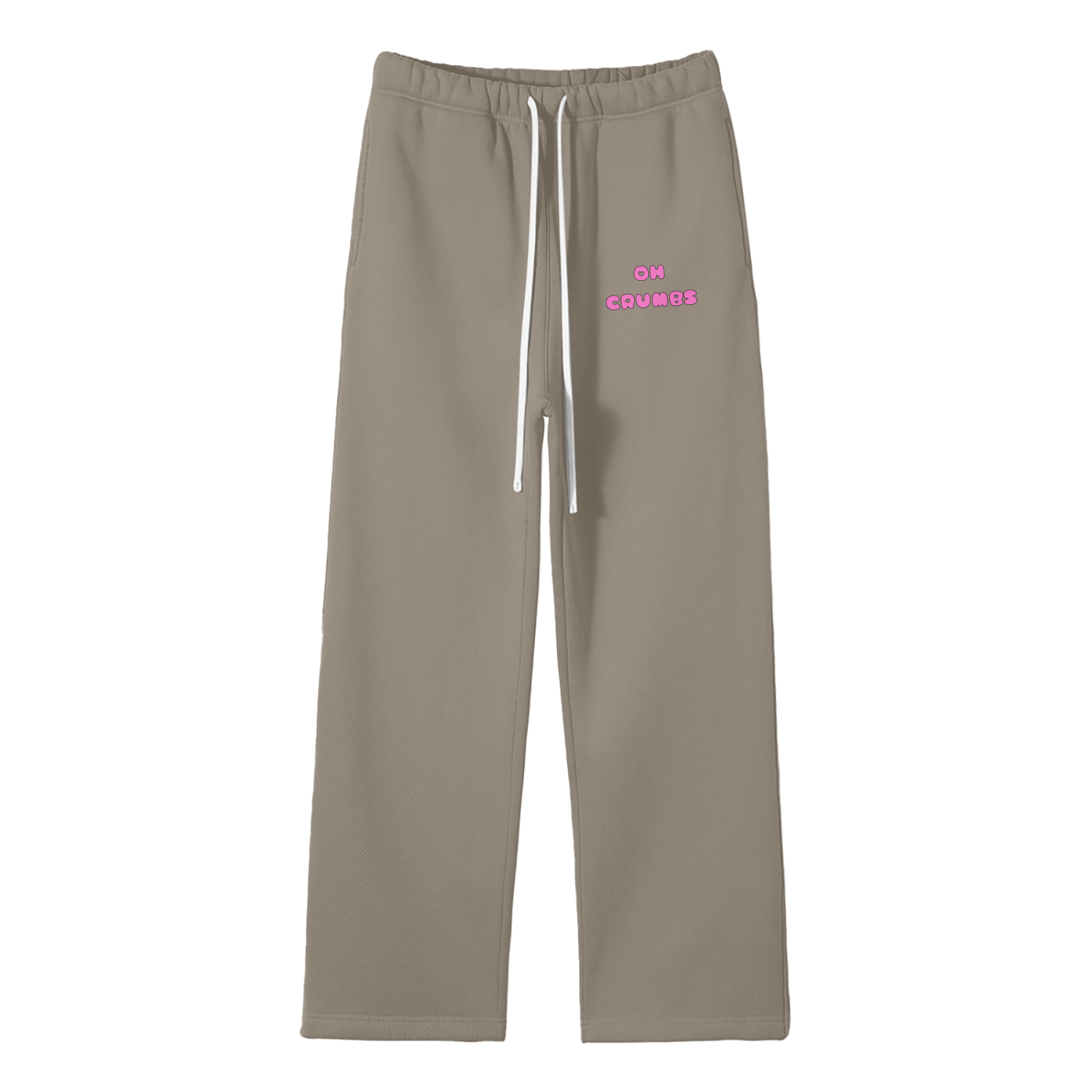Oh Crumbs Streetwear Fleece Straight Leg Pants