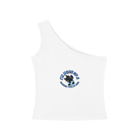 I'm More Of A Dragon Type Of Girl One-Shoulder Crop T Shirt