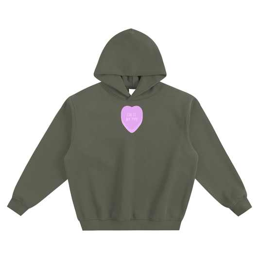 Jin Is My Type Fleeced Boxy Hoodie