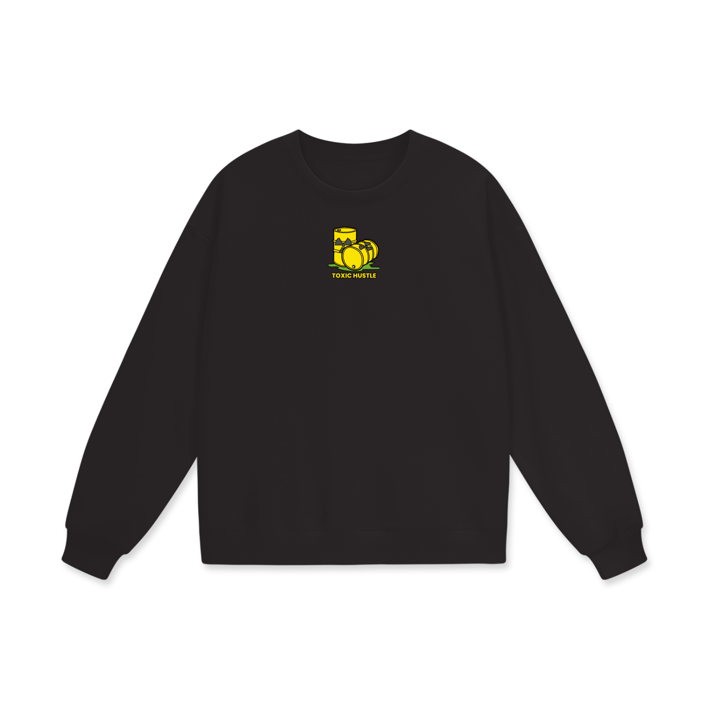 Toxic Hustle (1) Heavyweight Drop Shoulder Oversized Fleece Sweatshirt