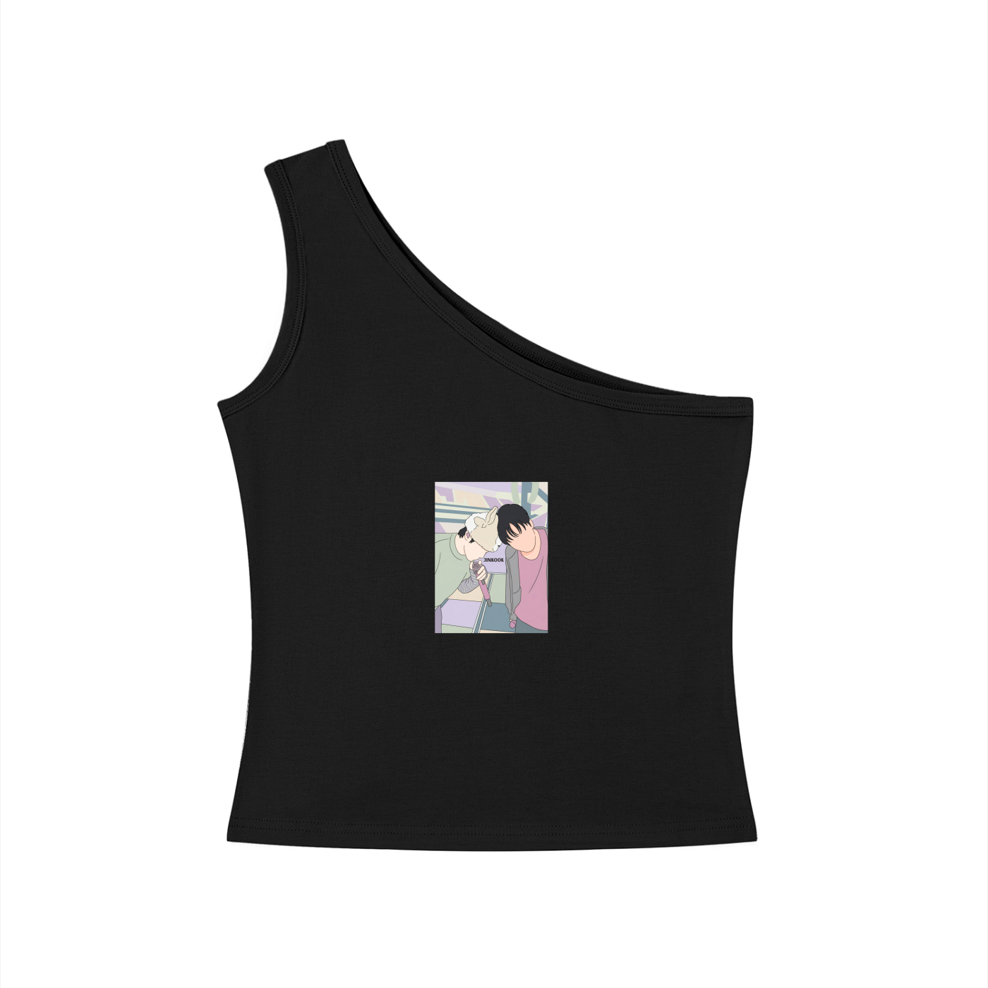 Jinkook (Jin & Jungkook) One-Shoulder Crop T Shirt