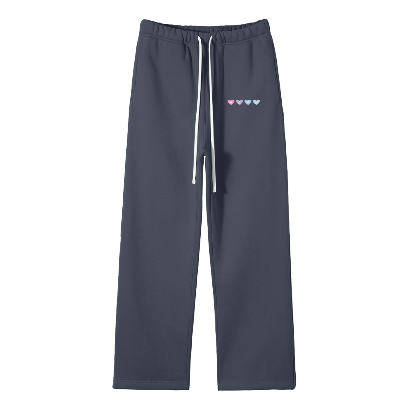 Hope (Heart) Streetwear Fleece Straight Leg Pants