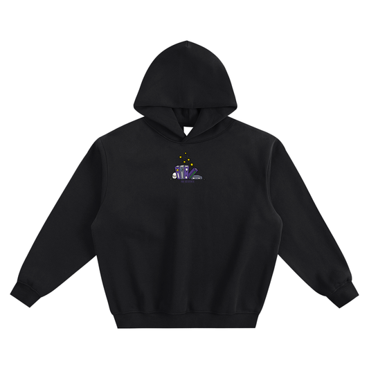 Arc Reviewer (Skull) Fleeced Boxy Hoodie