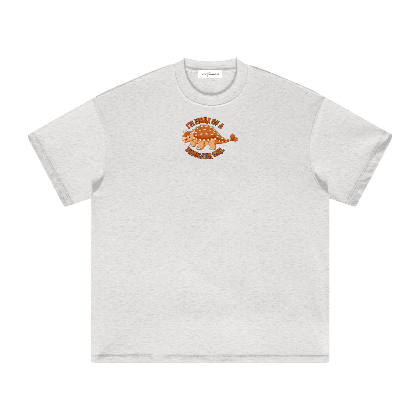 I'm More Of A Dinosaur Girl (Bumpy) Heavyweight Earth Tone T-Shirt