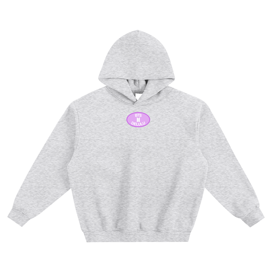 BTS Delulu Fleeced Boxy Hoodie