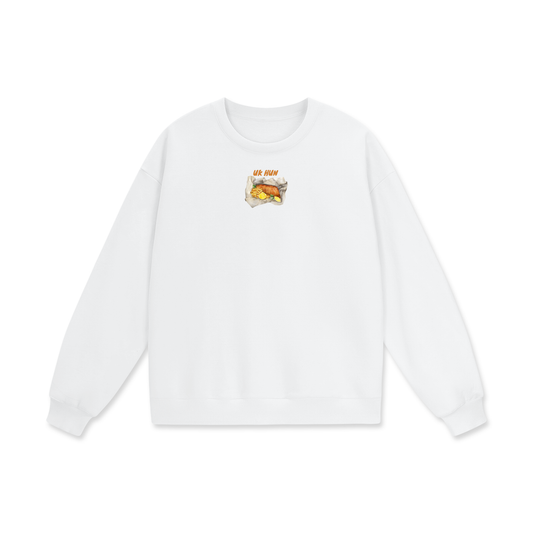 UK Hun (Chippy) Heavyweight Drop Shoulder Oversized Fleece Sweatshirt