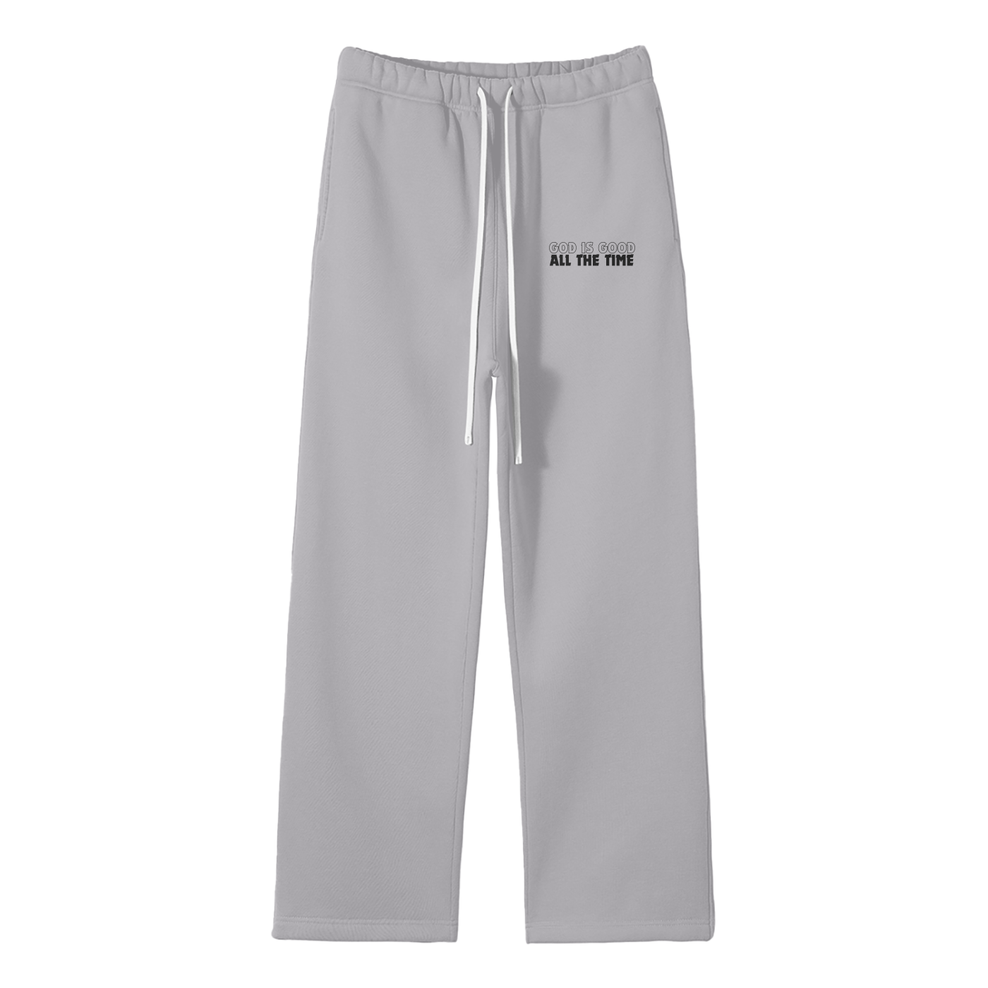 God Is Good All The Time Streetwear Fleece Straight Leg Pants