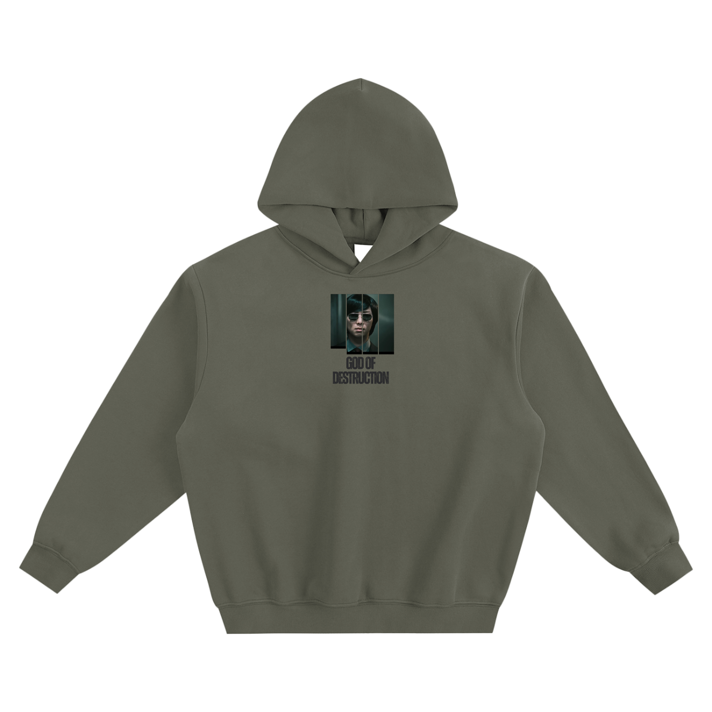 God Of Destruction (Namjoon) Fleeced Boxy Hoodie