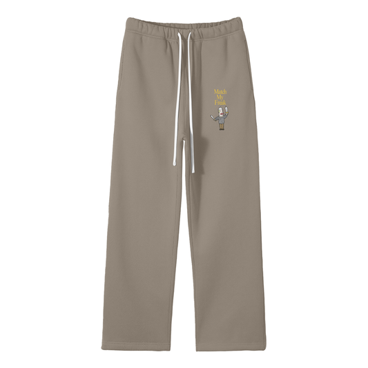 Match My Freak (Sword) Streetwear Fleece Straight Leg Pants