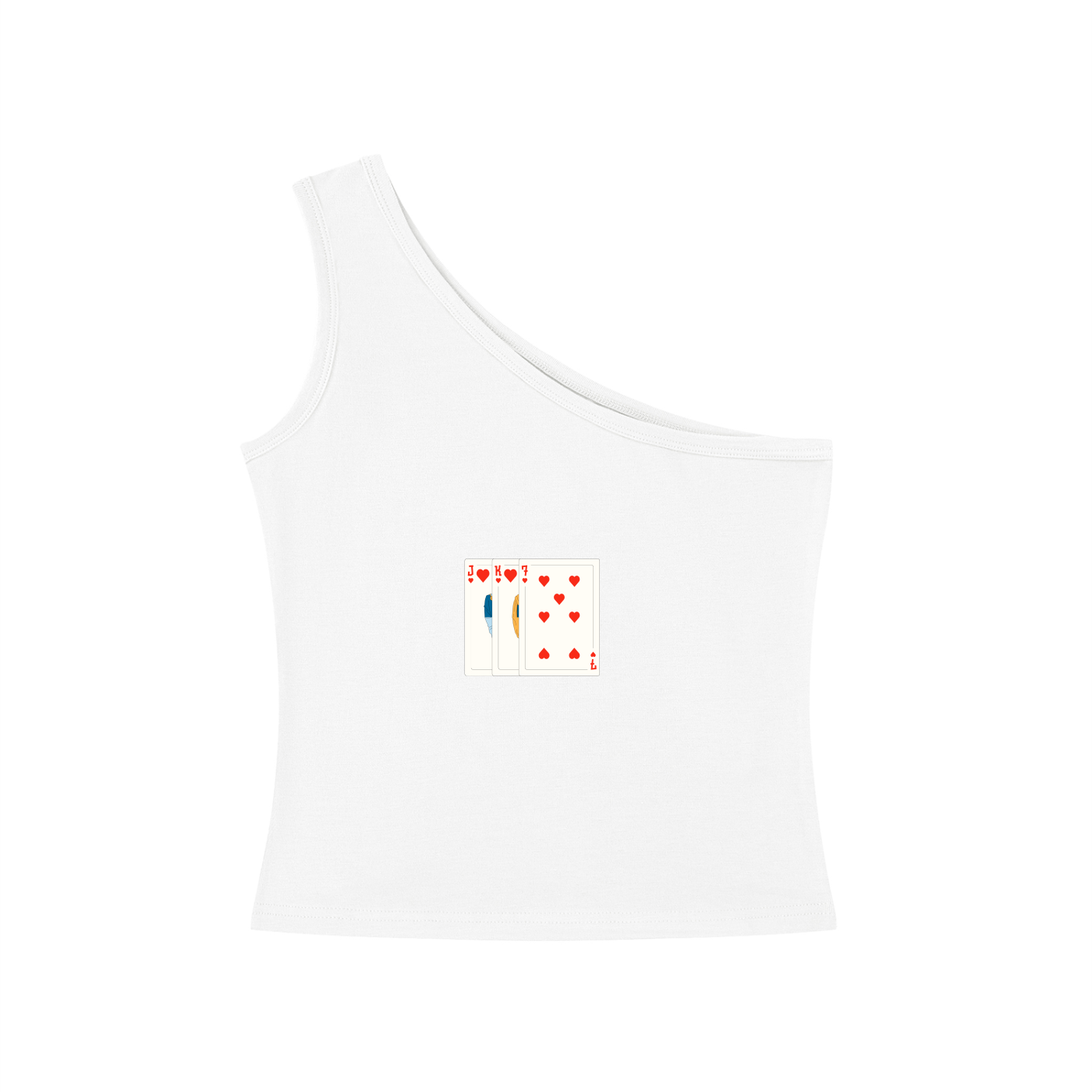 JK7 One-Shoulder Crop T-Shirt