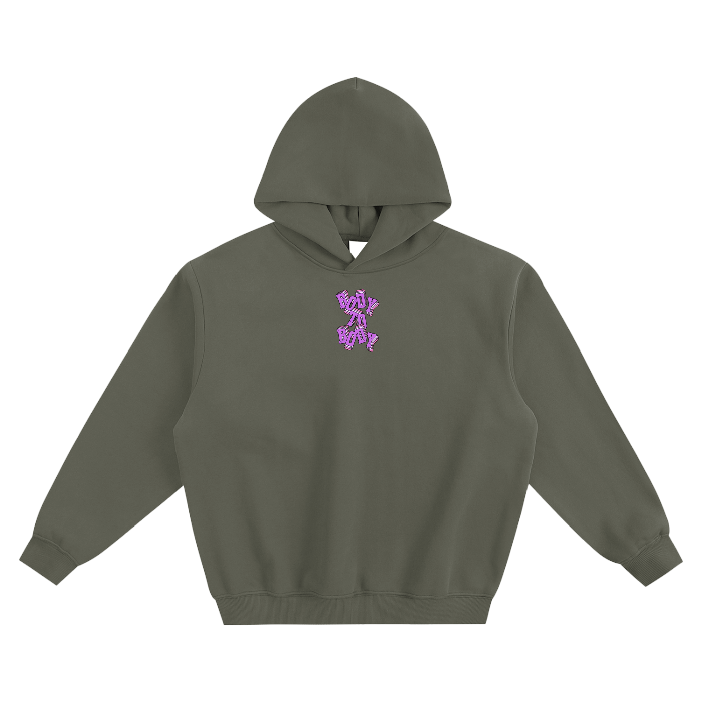Body To Body Fleeced Boxy Hoodie